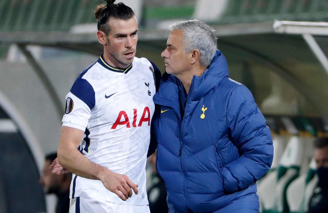 Gareth Bale y José Mourinho