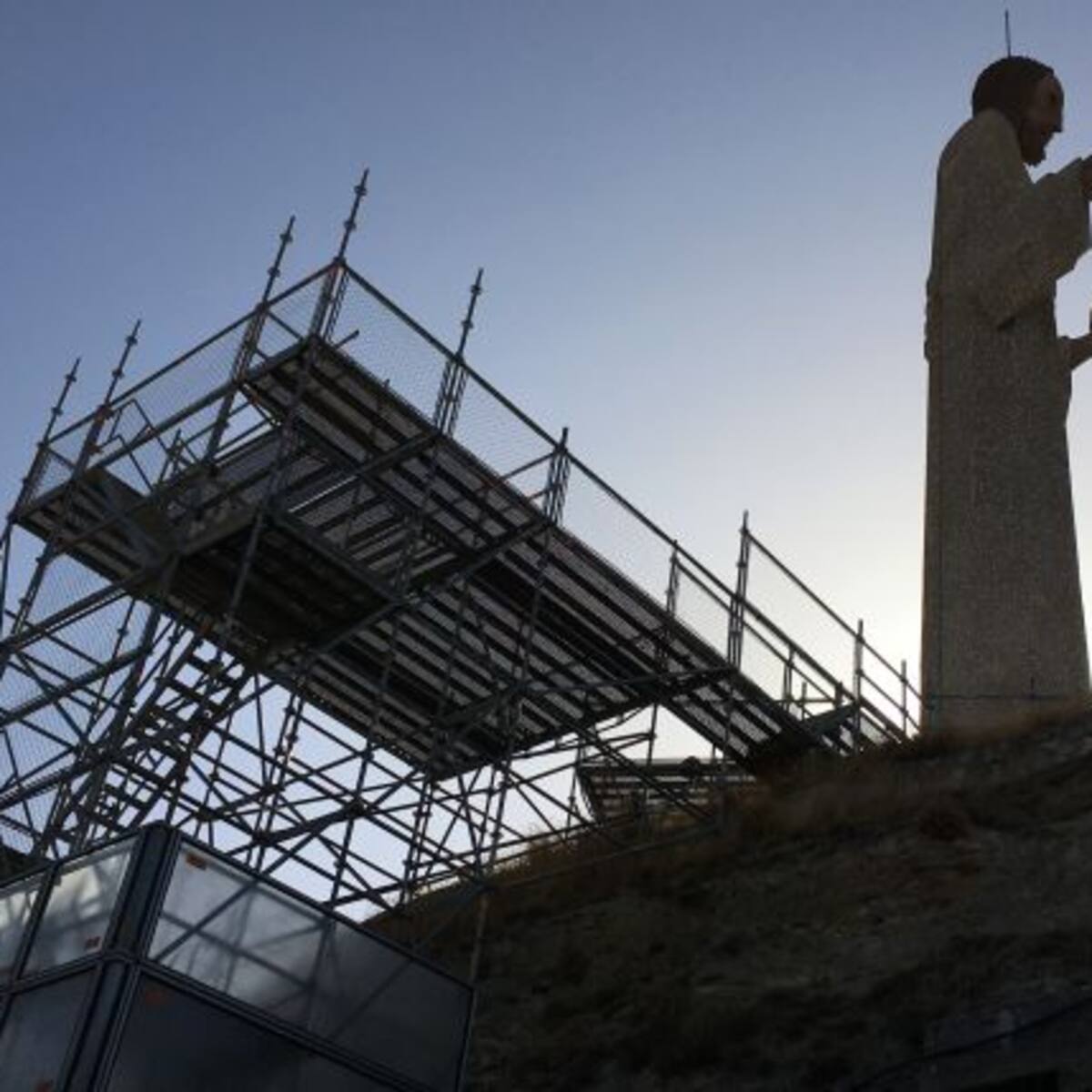 A partir de este martes se podrán reservar las visitas al mirador provisional del Cristo del Otero