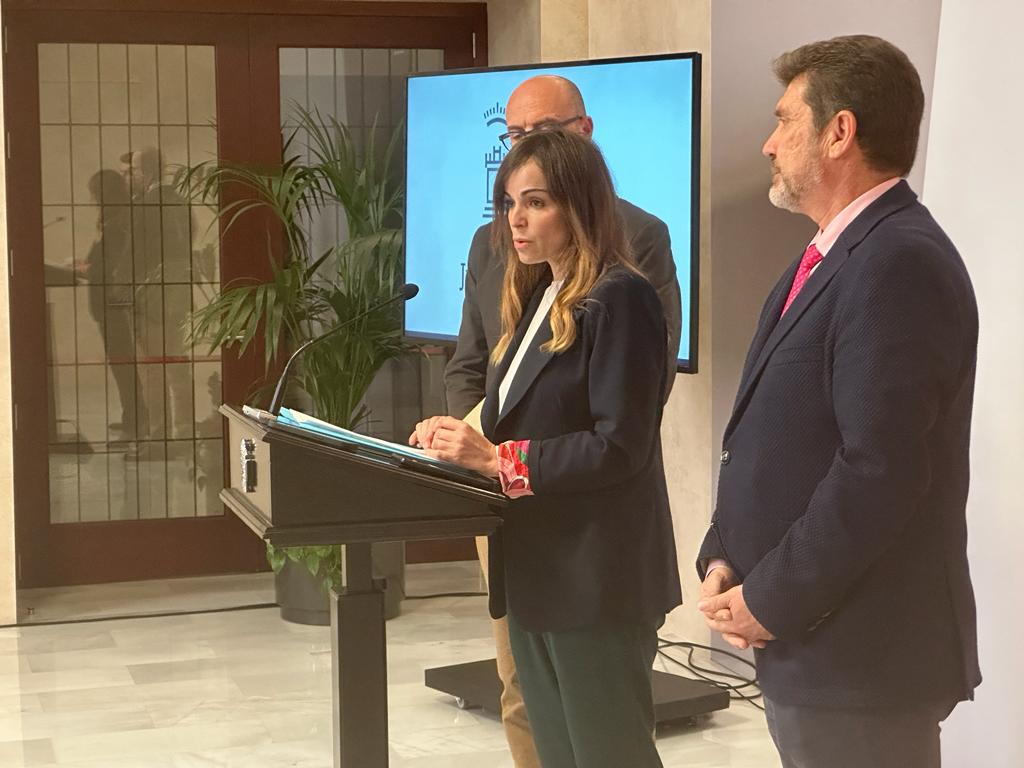 Rueda de prensa tras la Junta de Portavoces del Ayuntamiento de Murcia