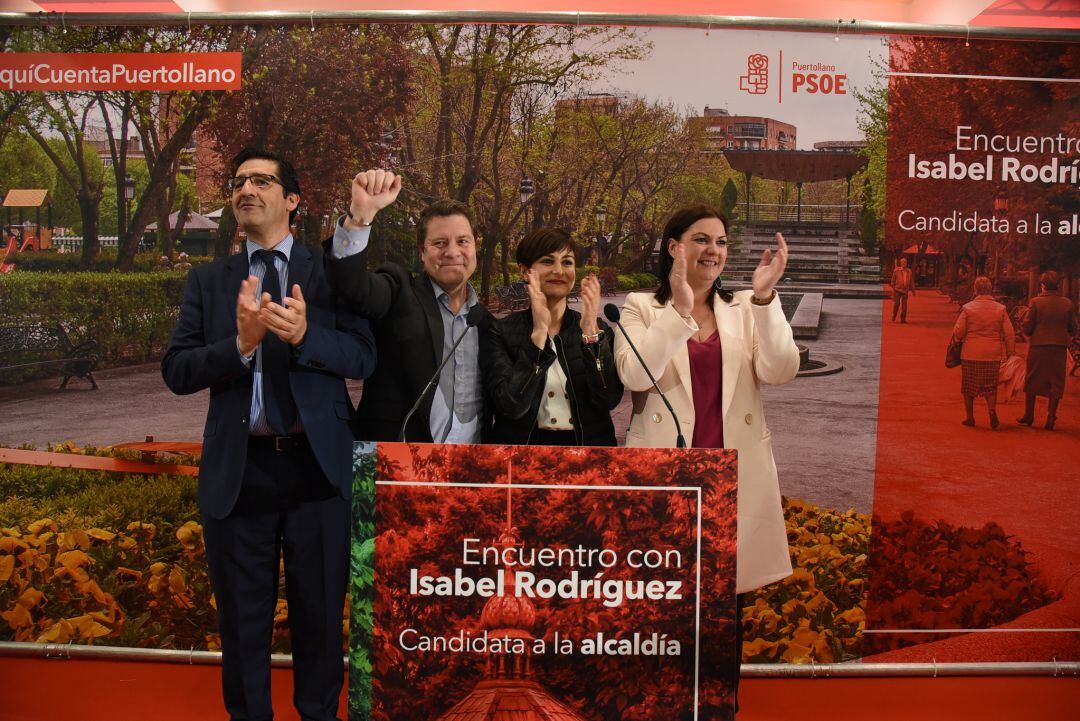 De izquierda a derecha, José Manuel Caballero, Emiliano García Page, Isabel Rodríguez y Mayte Fernández