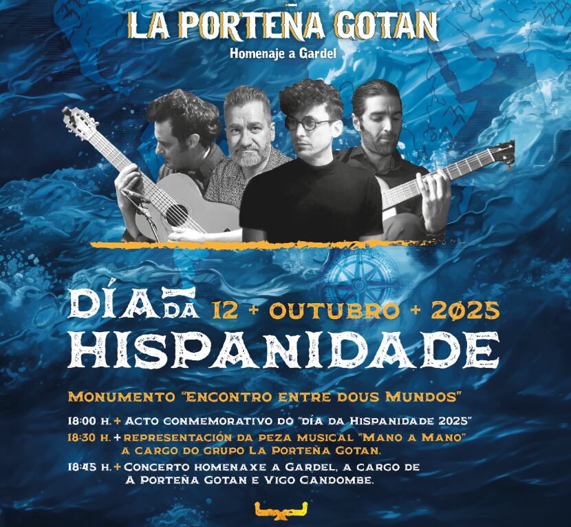 Homenaje a Carlos Gardel en Baiona
