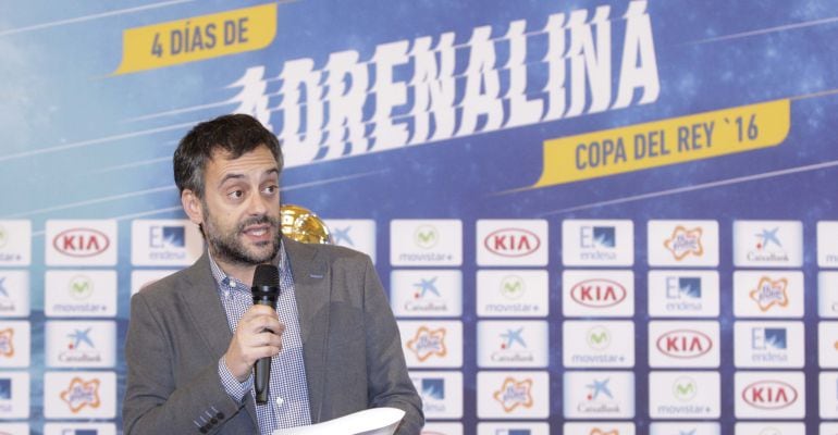 Xulio Ferreiro en la presentación de la Copa del Rey de Baloncesto