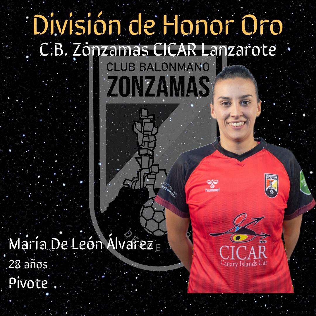 María de León, capitana del CB Zonzamas.