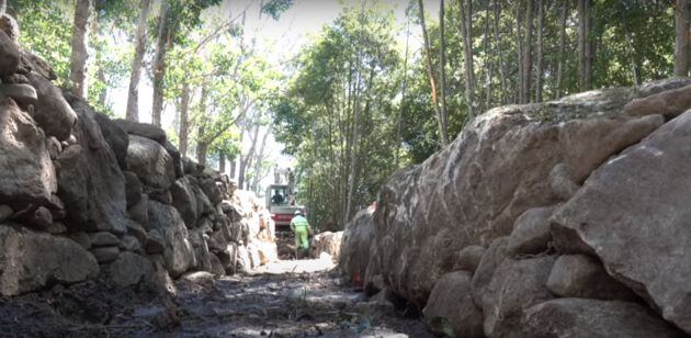 Obras de construcción del canal