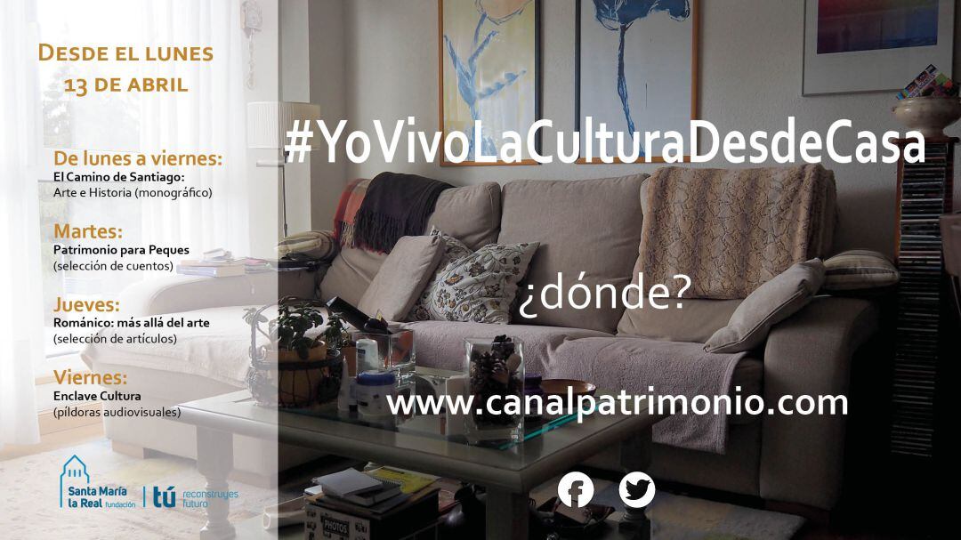 #YoVivoLaCulturaDesdeCasa, un proyecto de Fundación Santa María La Real para disfrutar del patrimonio en casa