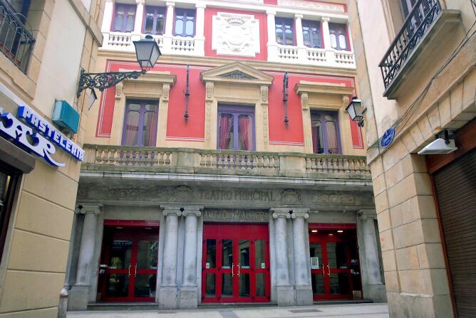 Fachada del teatro Principal de San Sebastián