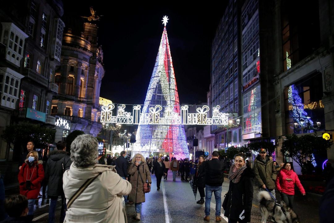 Imagen de archivo de la navidad en Vigo