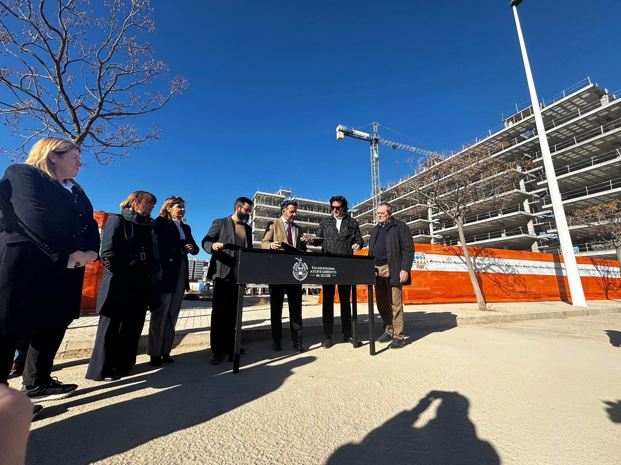 Construcción de viviendas en San Antón