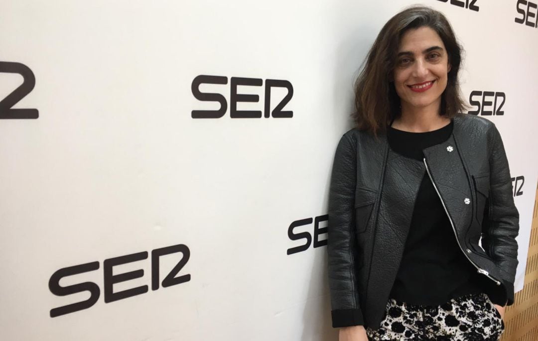 Constanza Mas en los estudios de Radio Murcia horas antes de viajar a Nueva York