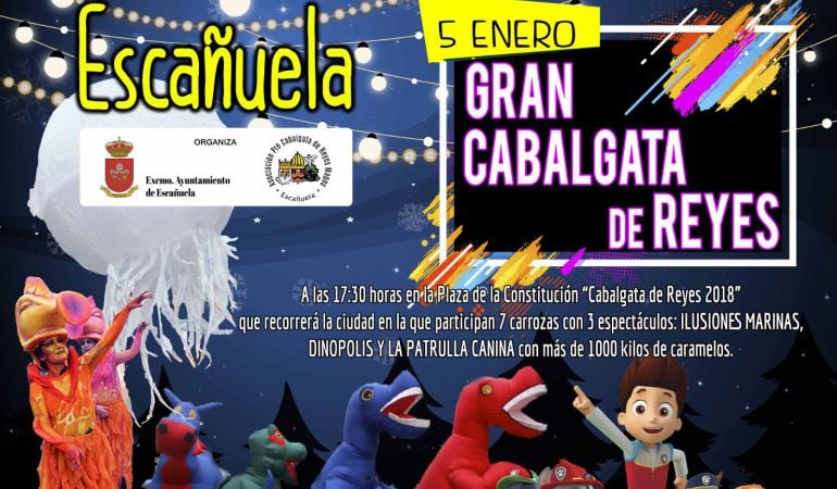 Cartel Cabalgata de Reyes Magos de Escañuela