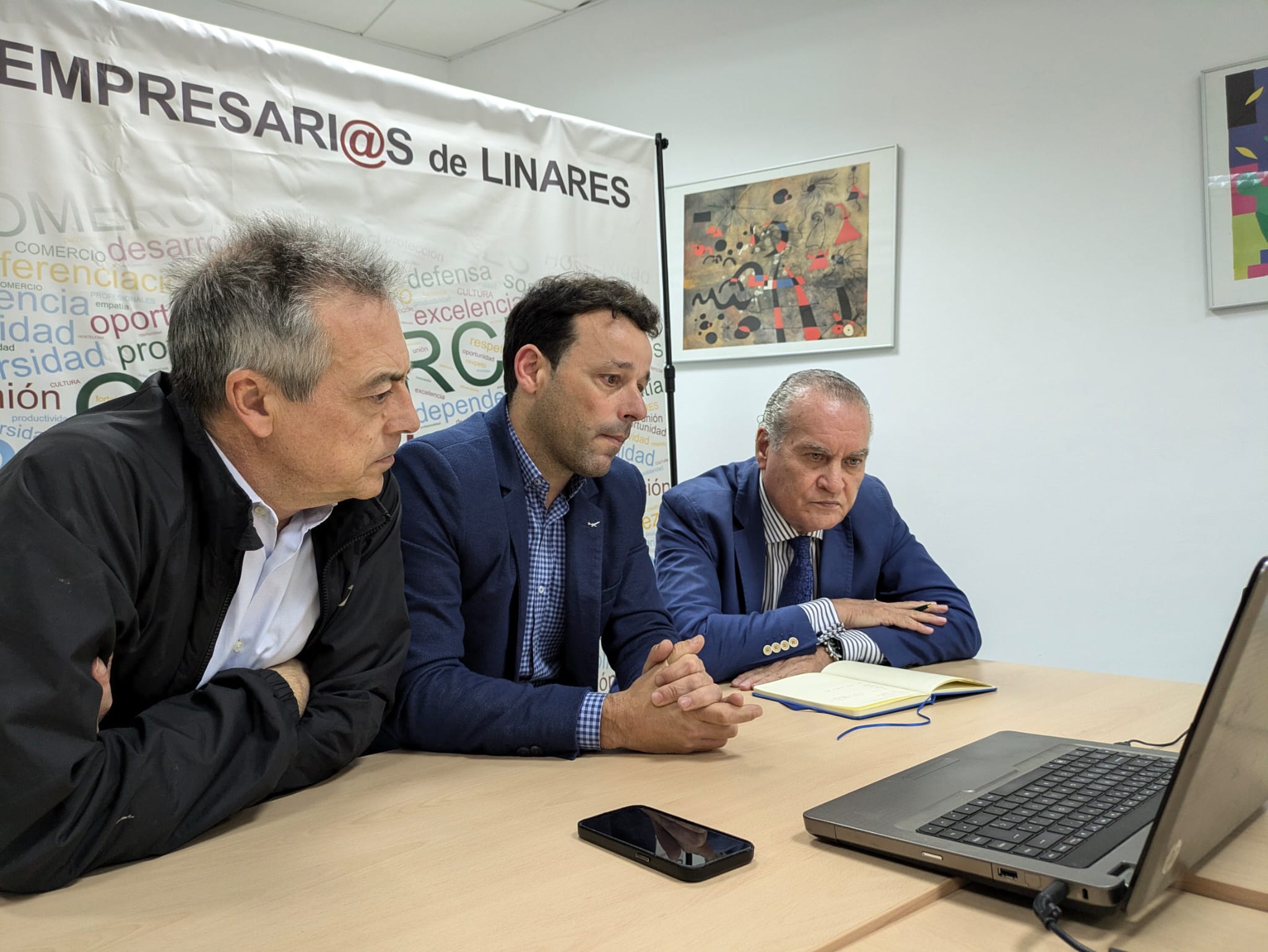 Juan Carlos Hernández, Javier Perales y Francisco López Cerezuela