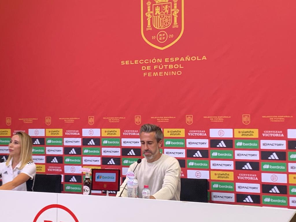 Jorge Vilda en rueda de prensa