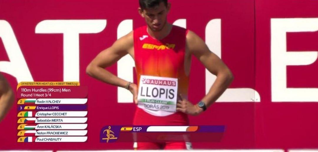El atleta del CA Gandia Quique Llopis.