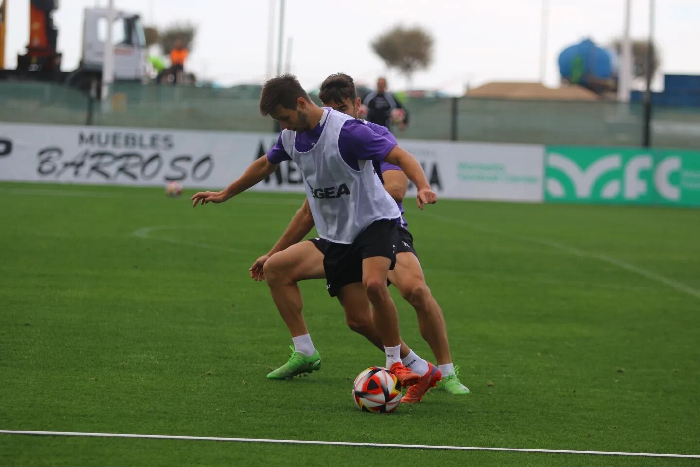 Un entreno de la Balona
