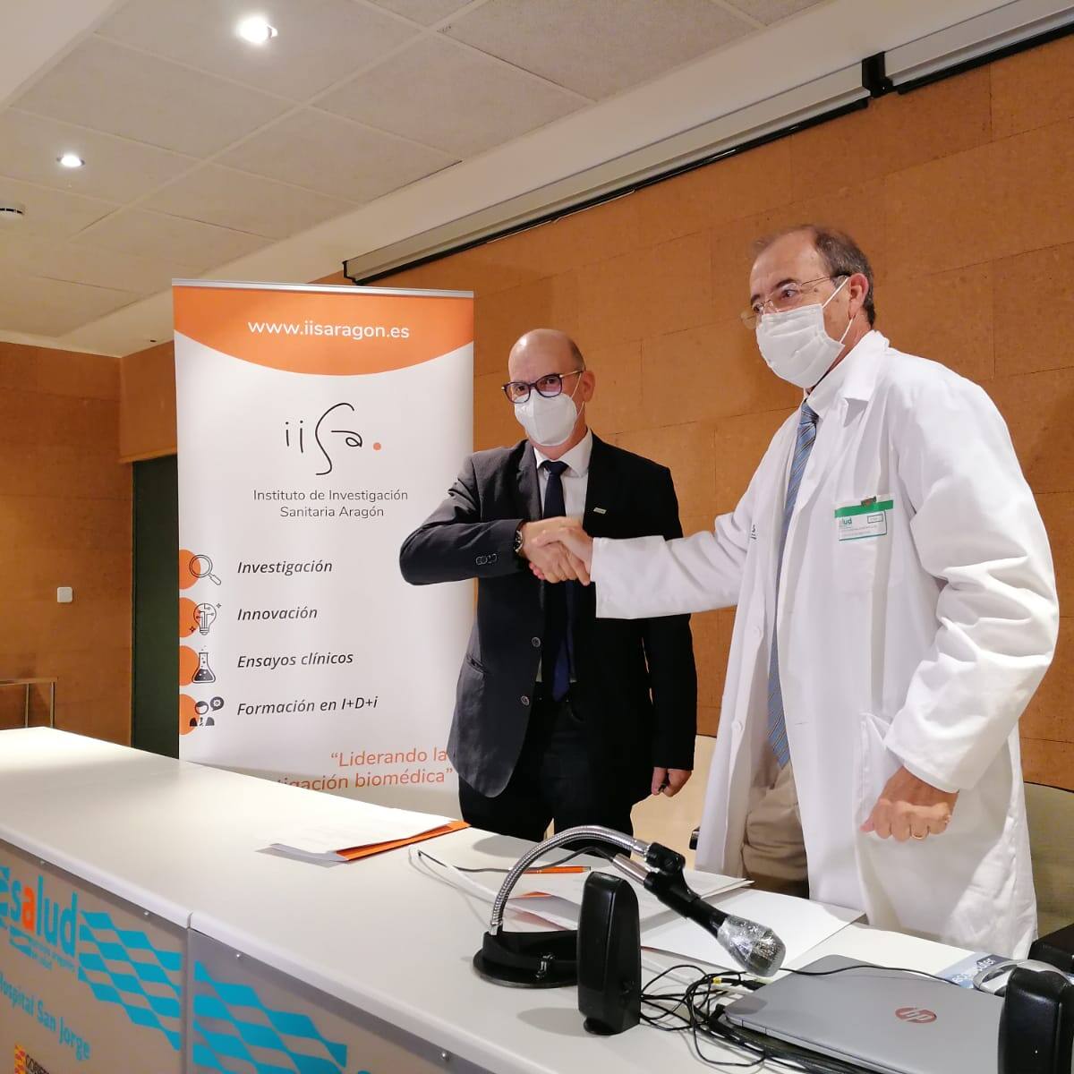 El Hospital San Jorge y el IIS Aragón acuerdan una colaboración conjunta para potenciar la investigación
