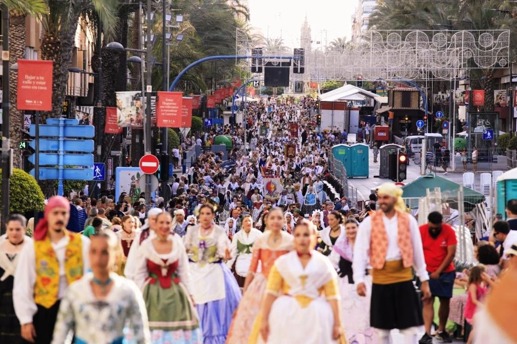 Hogueras de San Juan, Alicante. Imagen de archivo