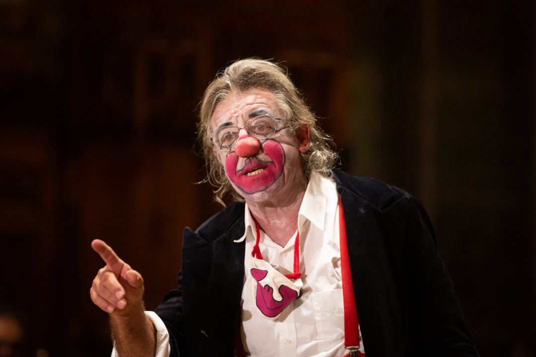 El payaso Tortell Poltrona durante el pregón de la Mercè 2020 en Barcelona