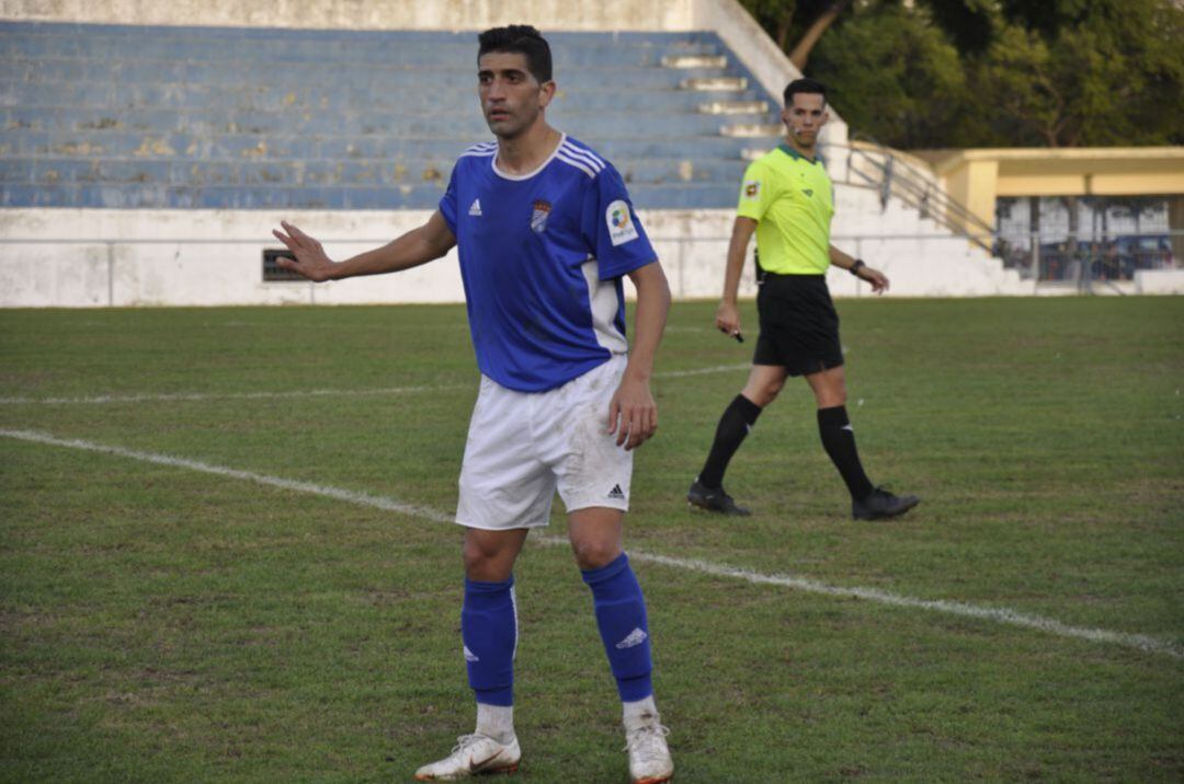 Sergio Narváez durante un partido con la camiseta del Xerez CD. 