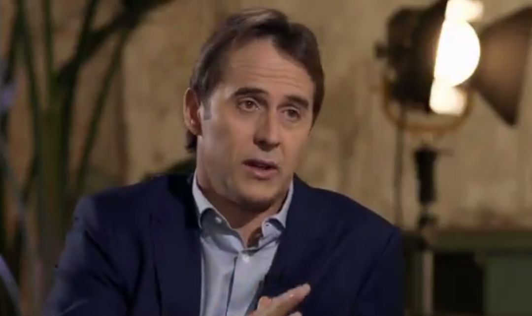 Lopetegui, en la entrevista con Jorge Valdano