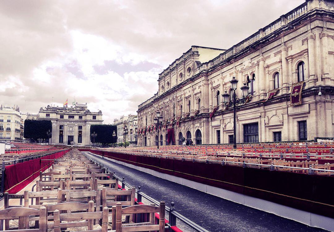 Imagen de los palcos de la Plaza de San Francisco