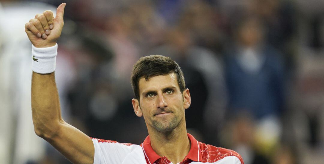 Novak Djokovic, durante el partido ante Zverev