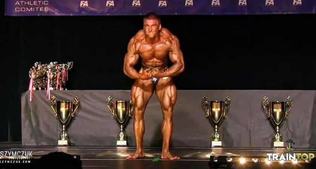 Jesús Sancho, durante el Campeonato del Mundo de Culturismo celebrado en Varsovia (Polonia).