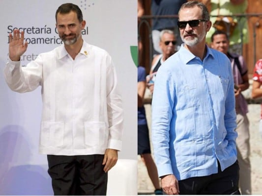 El rey Felipe VI usa la guayabera malagueña