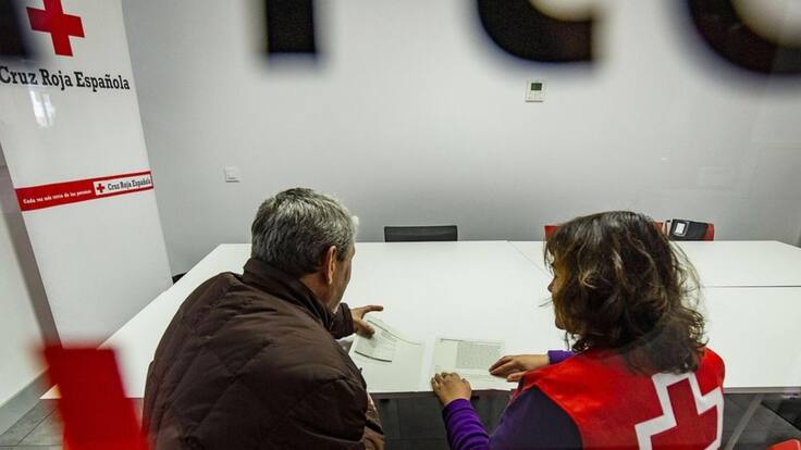 Rocío Blanco, miembro de Cruz Roja