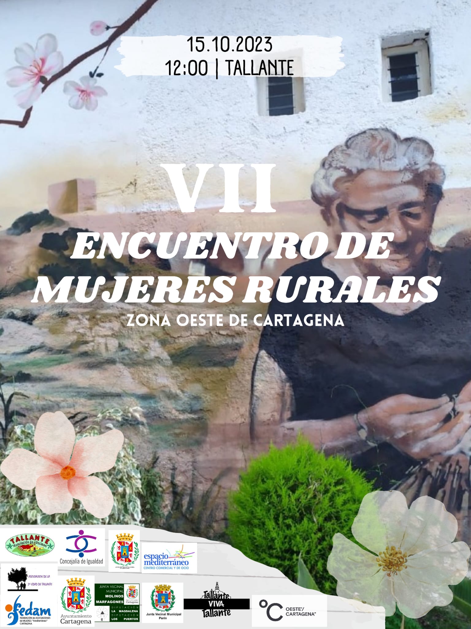 El encuentro de mujeres de Cartagena con motivo del Día Internacional de las Mujeres Rurales se celebrará este domingo 15 de octubre en la población de Tallante.