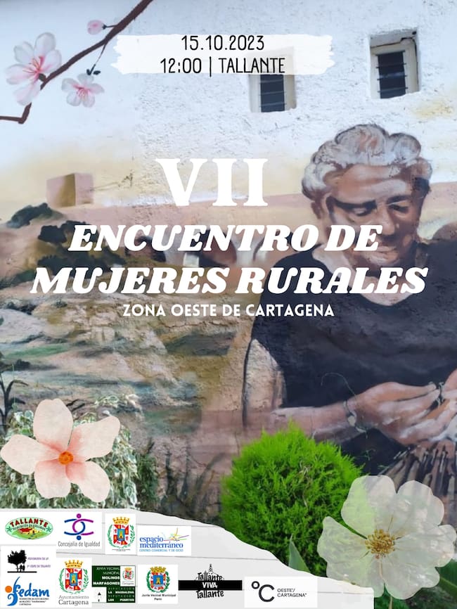El encuentro de mujeres de Cartagena con motivo del Día Internacional de las Mujeres Rurales se celebrará este domingo 15 de octubre en la población de Tallante.