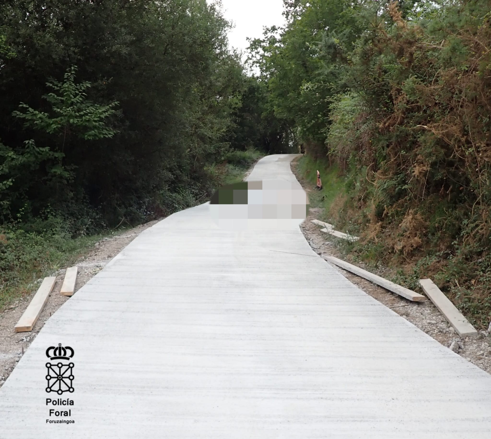 Pista donde se halló el cadáver