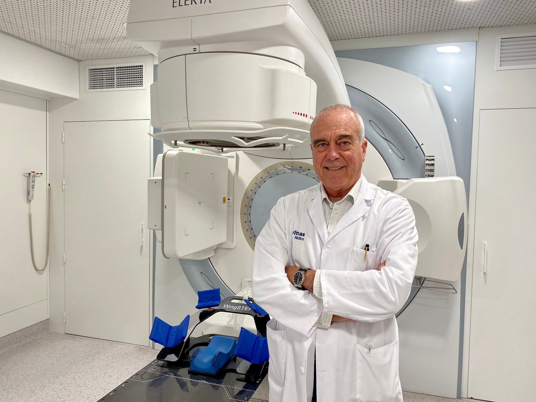 Dr. Larrea, de la Unidad de Oncología Radioterápica de Vithas Valencia Consuelo