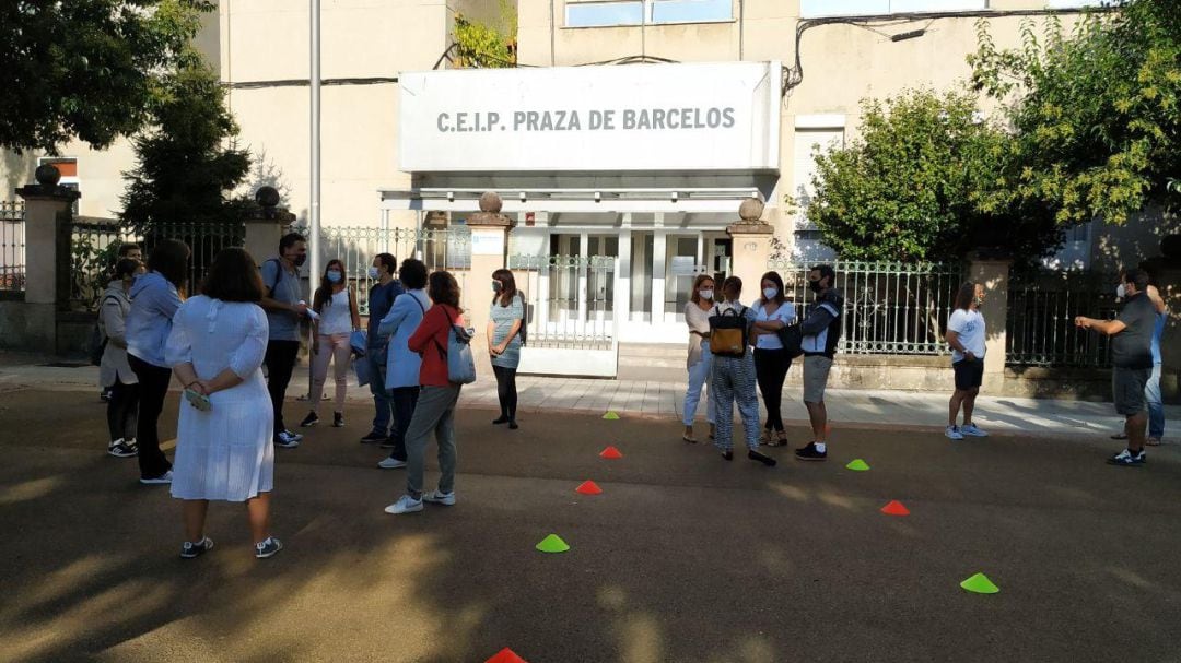 Protestas en el colegio Barcelos