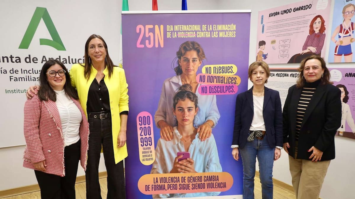 "No niegues, no normalices, no disculpes": el llamamiento de la Junta de Andalucía en su campaña para el día internacional contra la violencia de género
