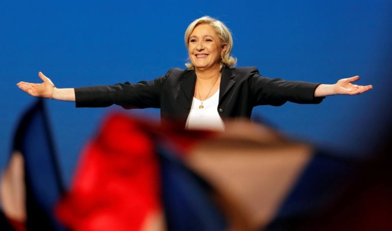 La candidata del Frente Nacional Marine Le Pen.