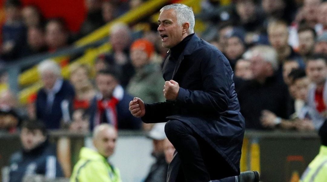 Jose Mourinho durante el partido contra el Newcastle. 