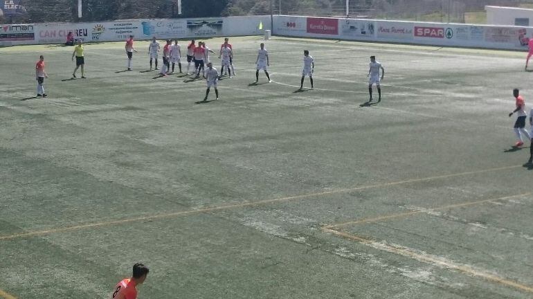 Imagen del partido jugado ayer en Santa Eulària