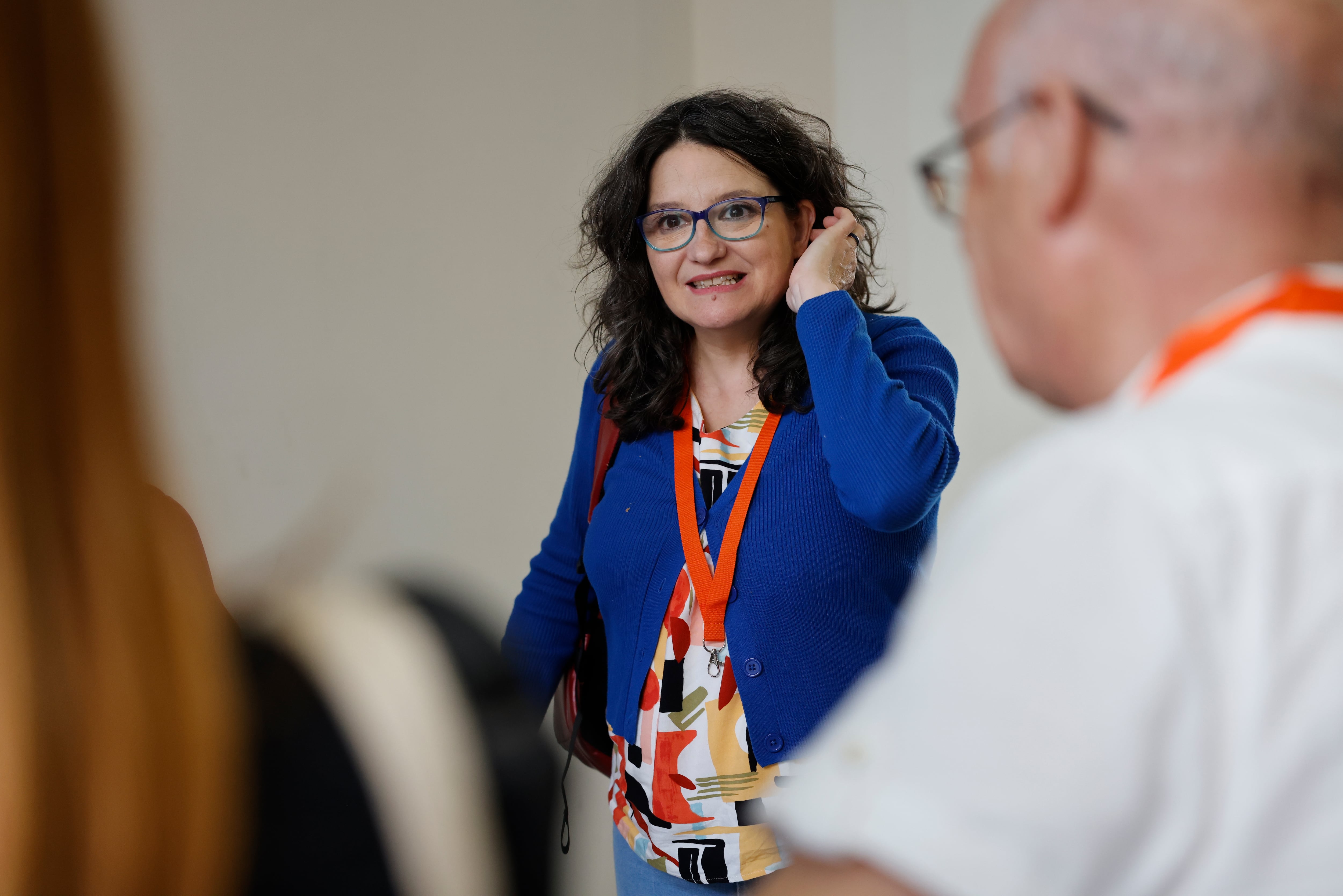 Mónica Oltra en la asamblea Iniciativa