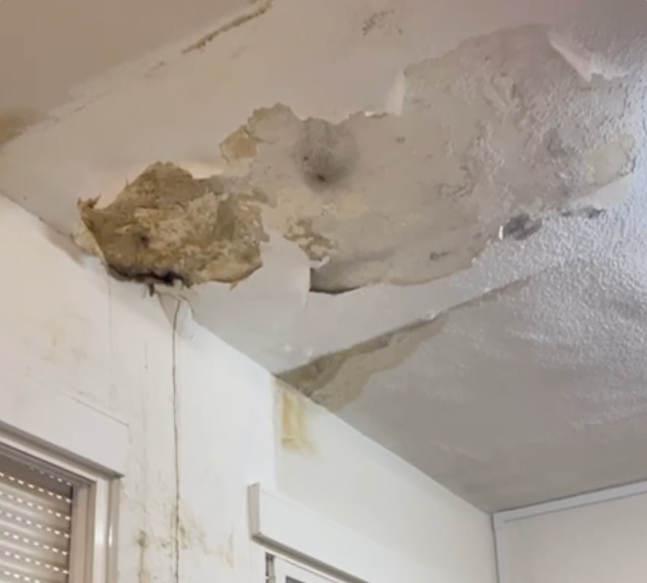 Goteras y desprendimientos en el instituto Marqués de Santillana de Colmenar Viejo