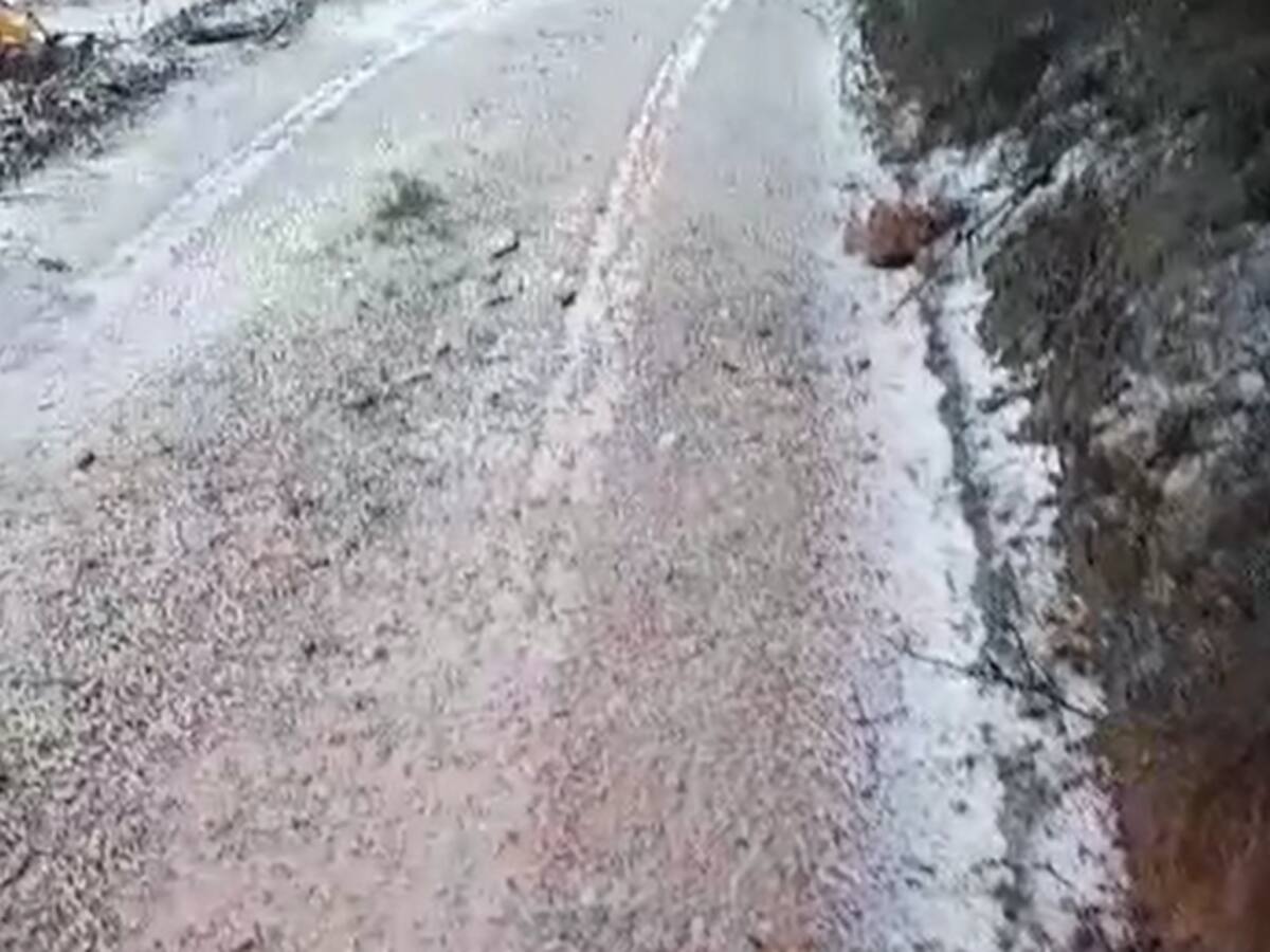 La nieve vuelve a cuajar en la zona norte de Ibiza
