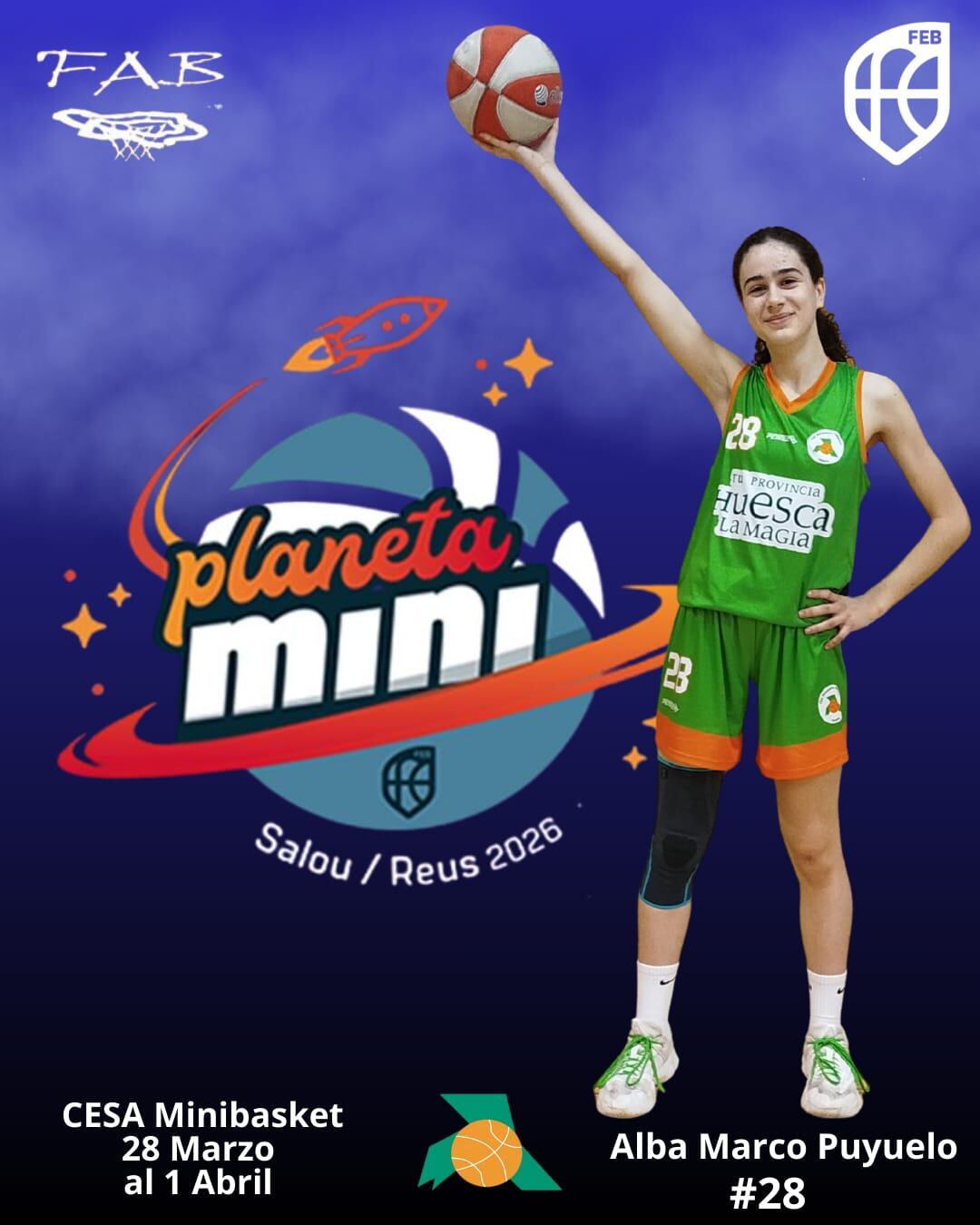 Alba Marco, jugadora del CBF Huesca