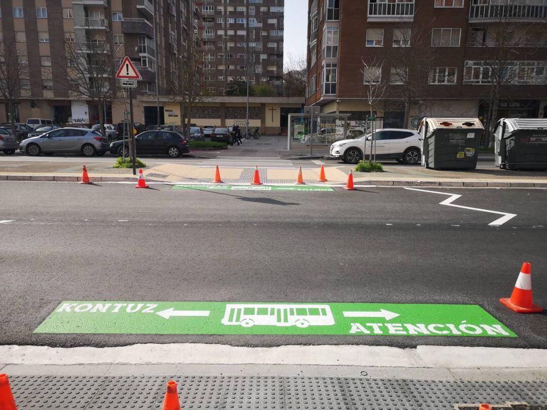 La eliminación de pasos de cebra ha comenzado en Jacinto Benavente