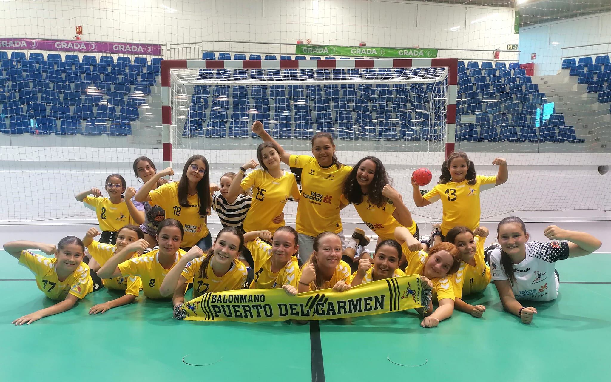 Equipo alevín femenino del Lanzarote Puerto del Carmen.