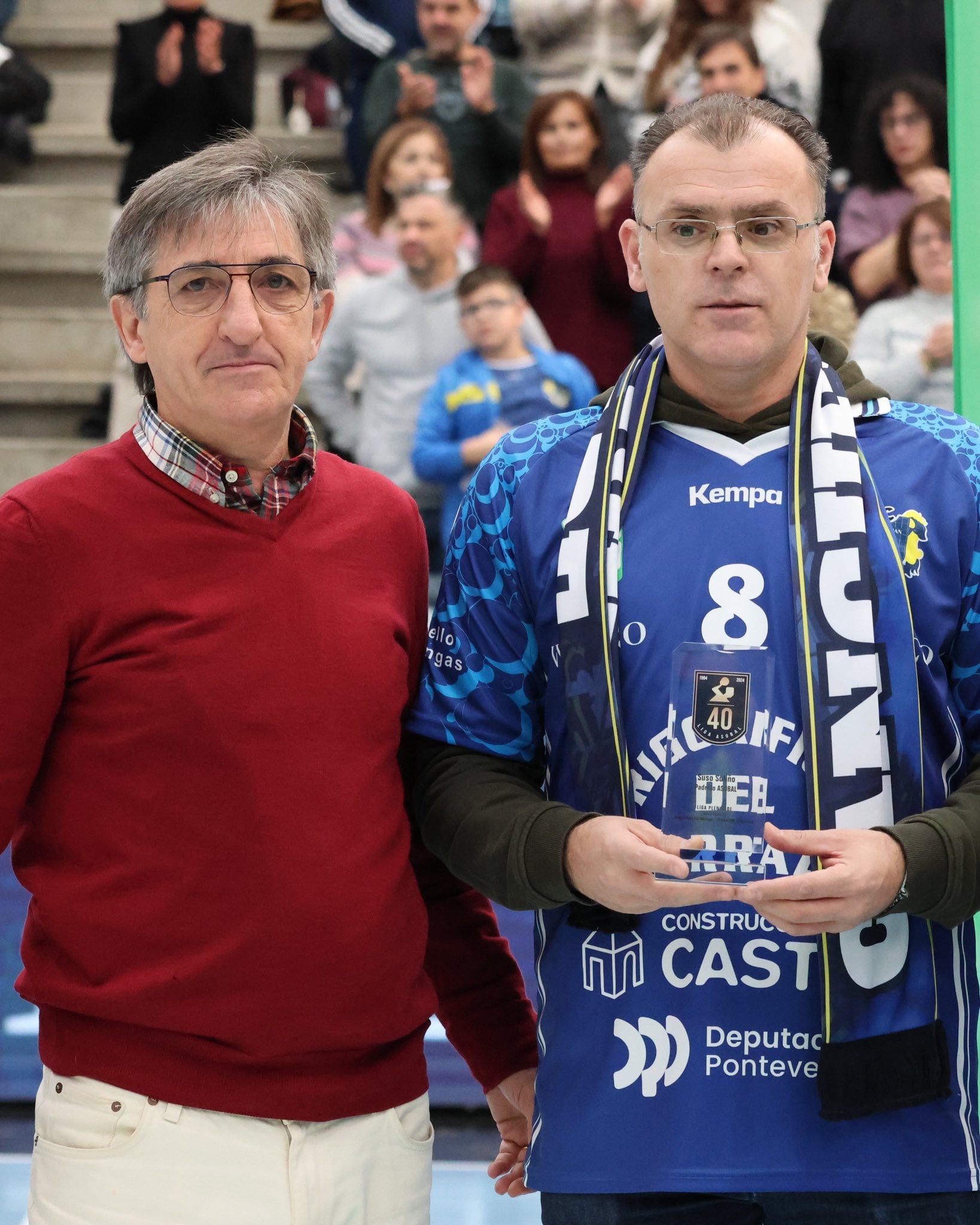 Alberto González en el homenaje a Suso Soliño en Cangas