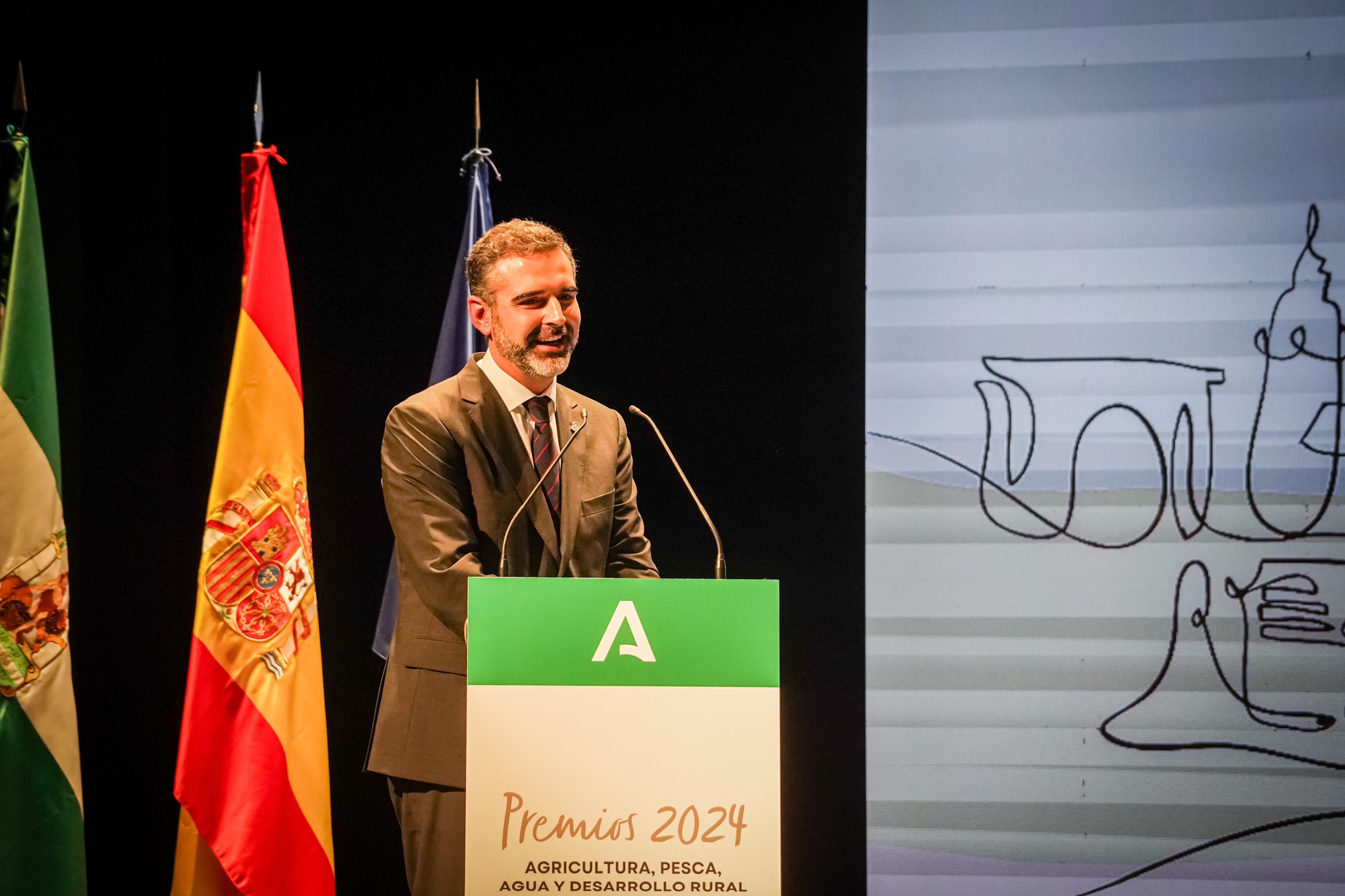 Fernández Pacheco en los Premios 2024. JUNTA DE ANDALUCÍA