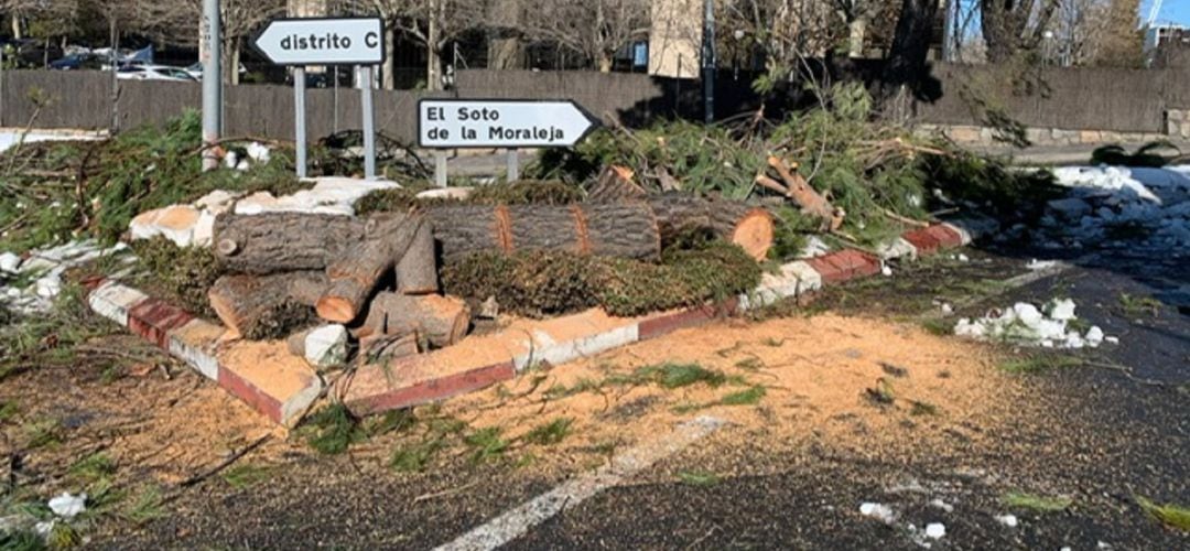 Cruce hacia El Soto de la Moraleja