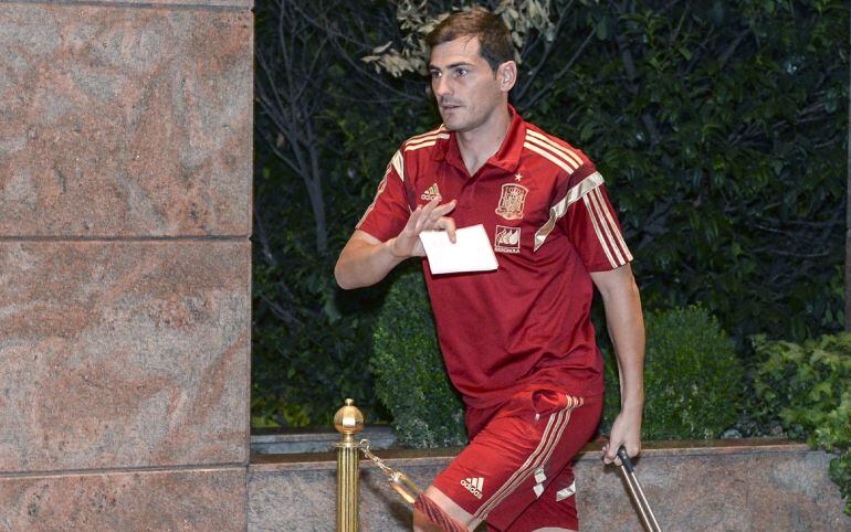 El portero del Oporto, en la concentración de la Selección para el partido ante Macedonia.