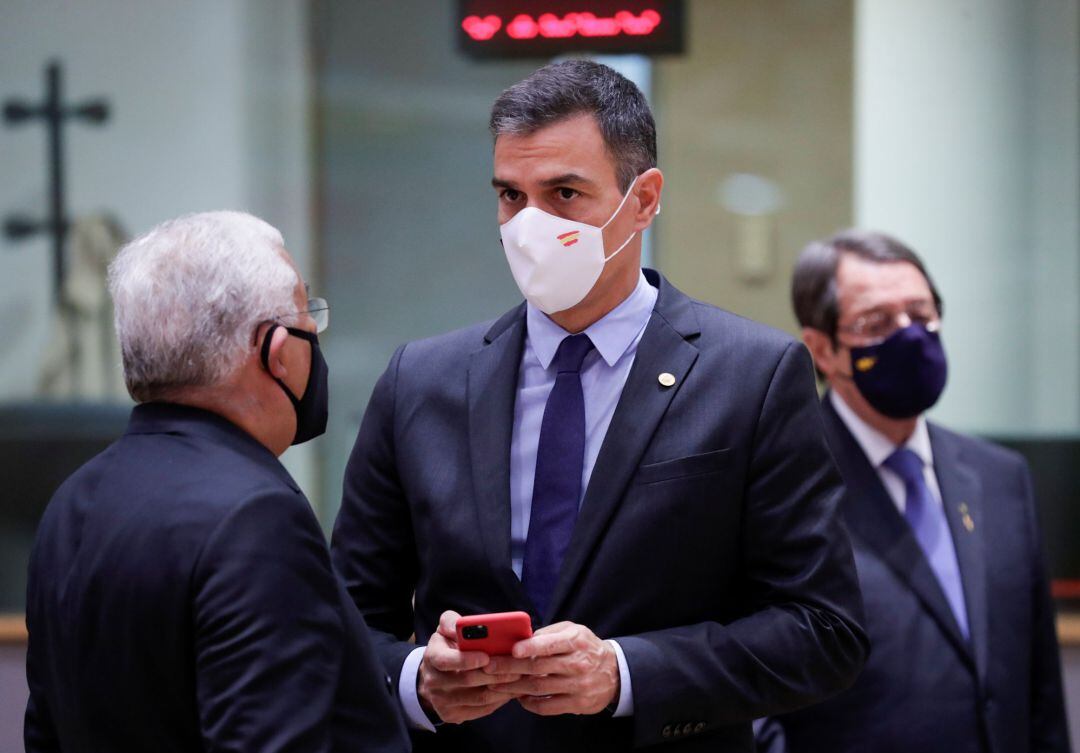 Pedro Sánchez, en la reunión del Consejo Europeo.