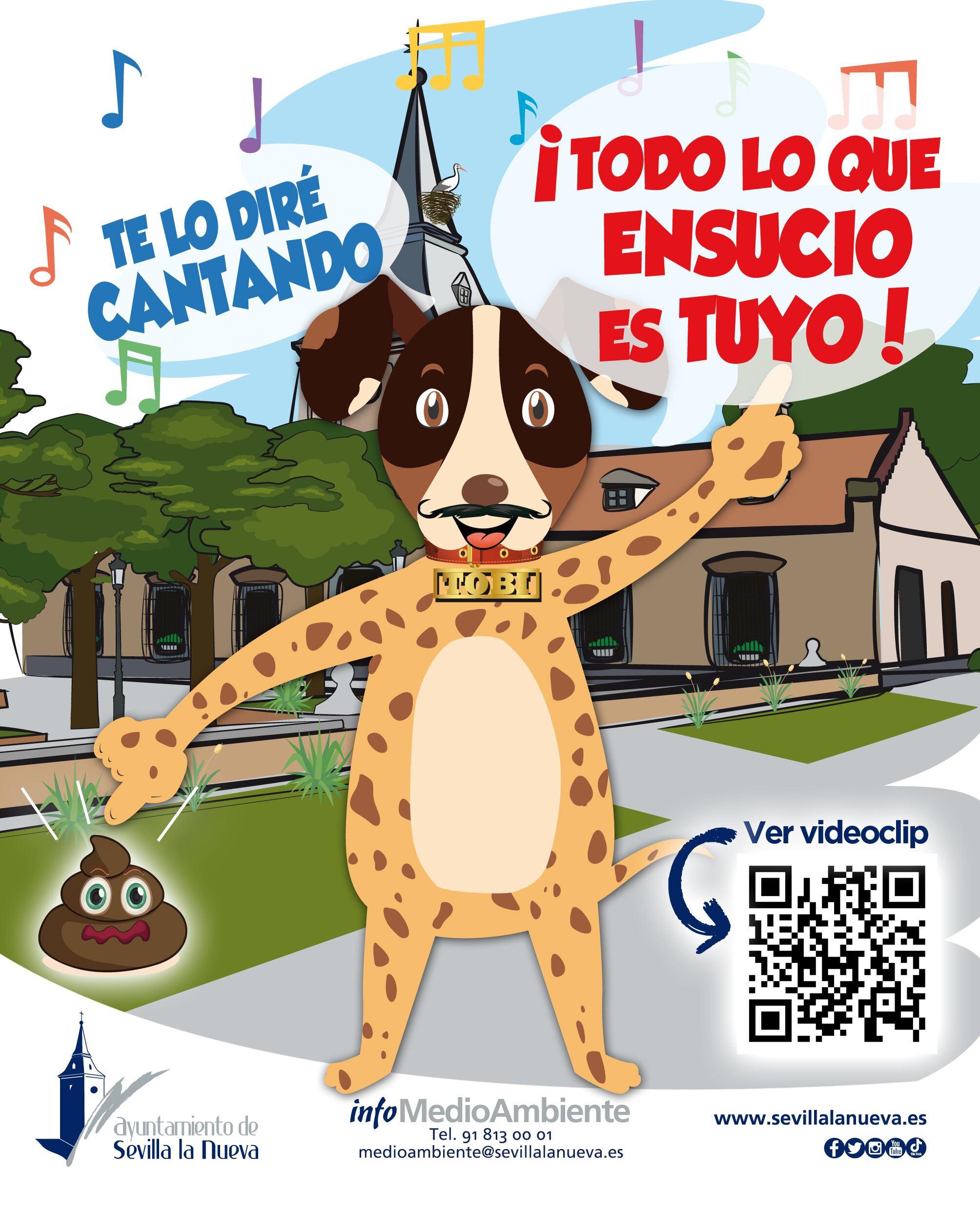 Cartel de la nueva campaña de concienciación de recogida de excrementos caninos