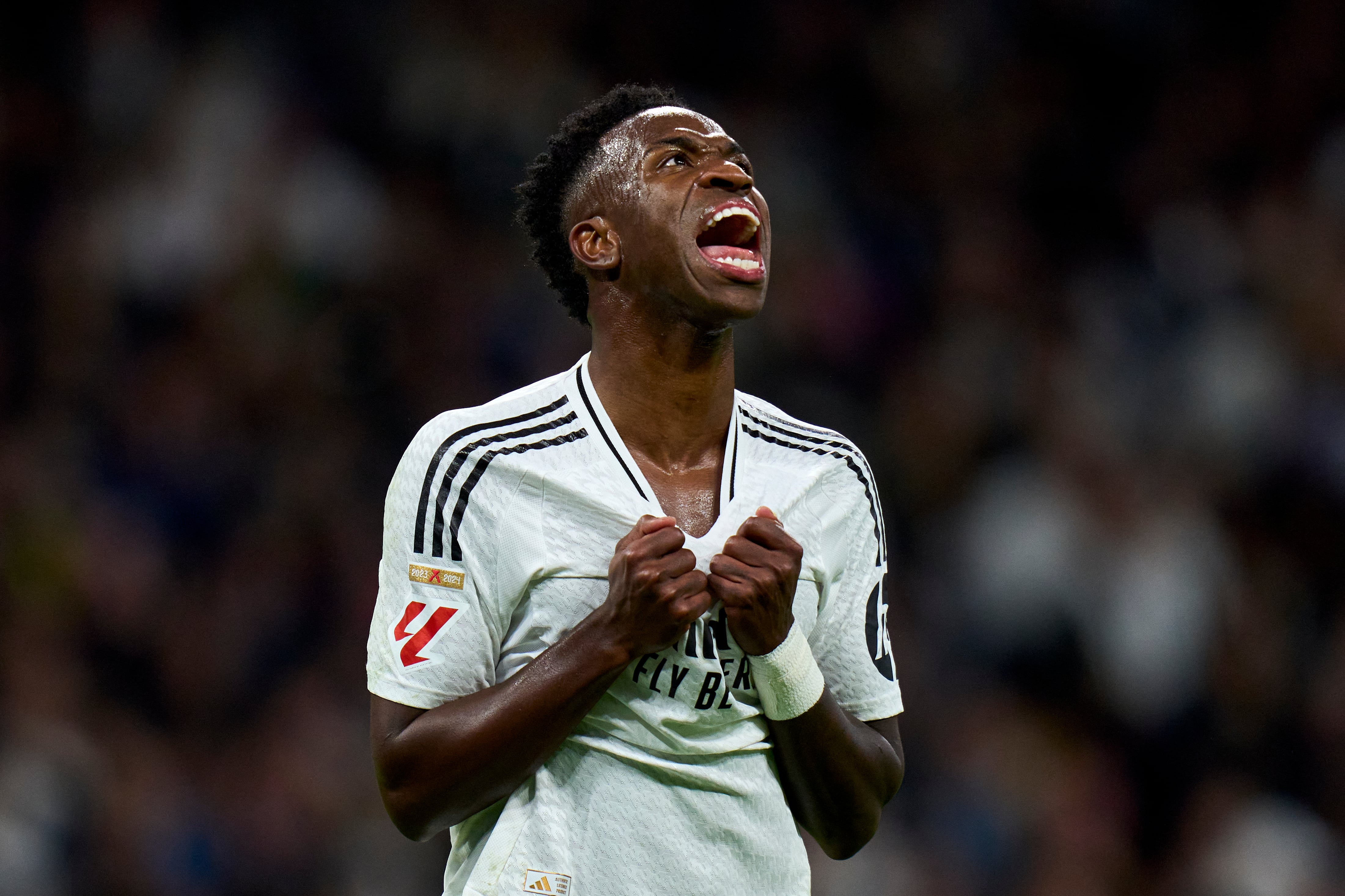 Vinicius, durante el Real Madrid - FC Barcelona